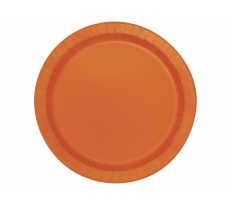 Pumpkin Oragne 9" Plates 8pack