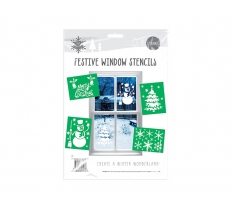 Christmas Window Stencils 4 Pack