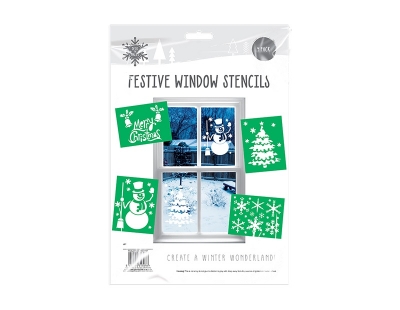 Christmas Window Stencils 4 Pack