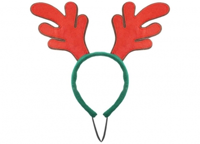 Pet Reindeer Headband With Antlers