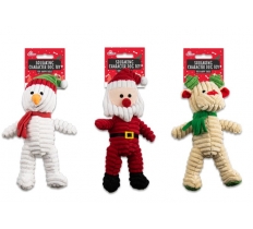 Squeaking Christmas Character Dog Toy