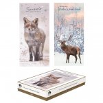 Christmas Cards 12 Slim Boxed- Deer/Fox