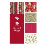 Traditional Christmas Gift Wrap 4m