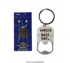 Dad In A Billion Worlds Best Dad Bottle Opener Keychain