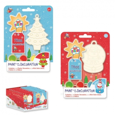 Christmas Paint Your Own Activity Plaster Ornament