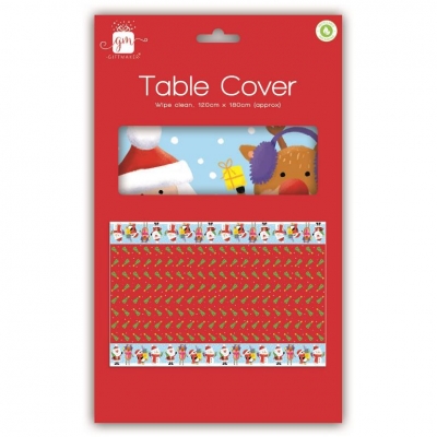 Xparty Table Cover Kids Chrt 120x180cm