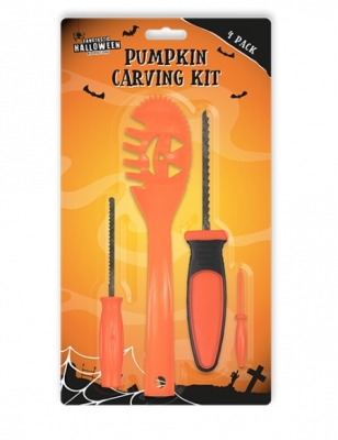 Pumpkin Carving Kit Tool Set 4 Pack