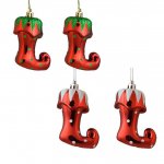 Christmas Hanging Decoration Elf Boots ( Assorted Designs )