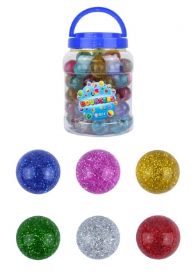 Jet Balls 3.3cm Glitter X 72 (17P Each)