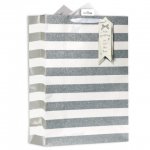 Silver Stripe Extra Large Bag