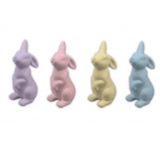 Flocked Bunny Ornament