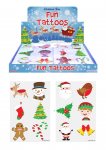 Christmas Tattoos 4cm / 6Pc Per Sheet X 96 (9P Each)