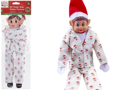 Christmas Elf Bear Design Pyjama Outfit