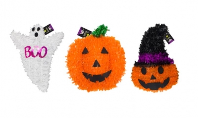 Halloween Tinsel Character Plaque