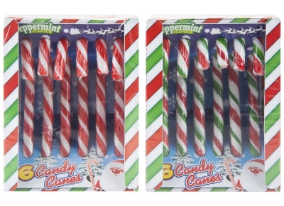 CHRISTMAS CANDY CANE PACK OF 6