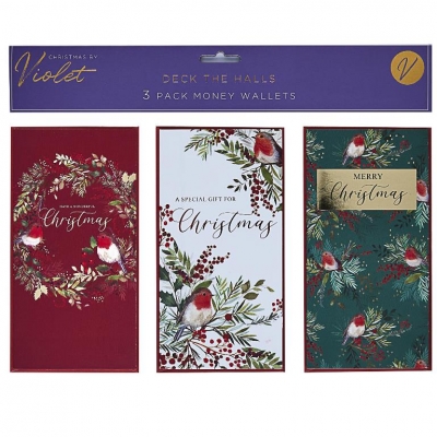 Deck The Halls Money Wallets 3 Pack