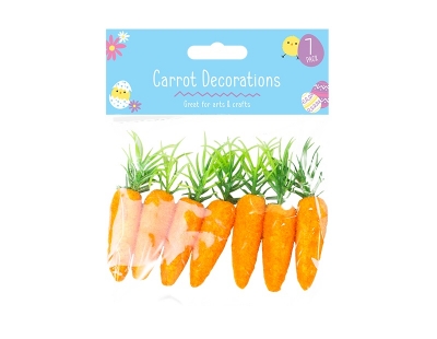 Easter Carrot Decorations 7 Pack