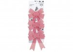 Candy Stripe Bow Decoration 10cm X 13cm X 3cm 3 Pack