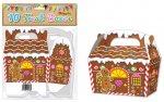 10Pc Treat Boxes Gingerbread