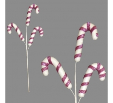 3 Candy Cane Clip 48cm Pink