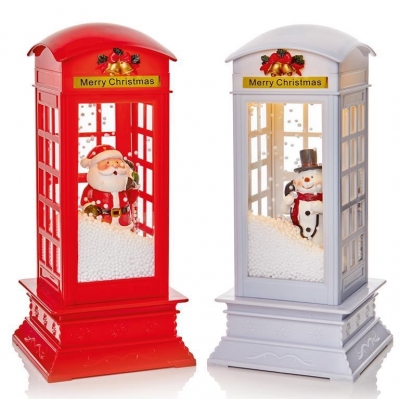 31cm Snowblowing Telephone Box