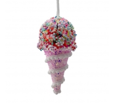 Ice Cream Bauble 7x13cm