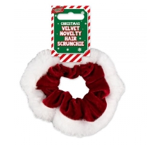 Velvet Christmas Hair Scrunchie