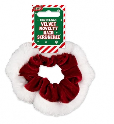 Velvet Christmas Hair Scrunchie