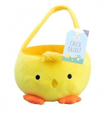 Easter Plush Chick Basket