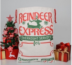 Reindeer Express 70 X50cm Santa Sack