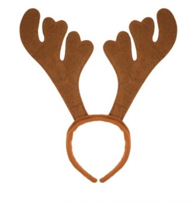 Reindeer Antler Headband (Brown)