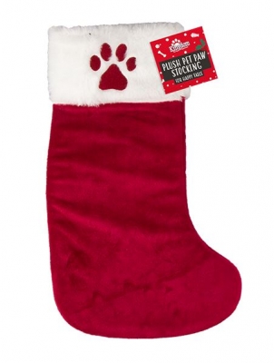 Plush Pet Paw Stocking