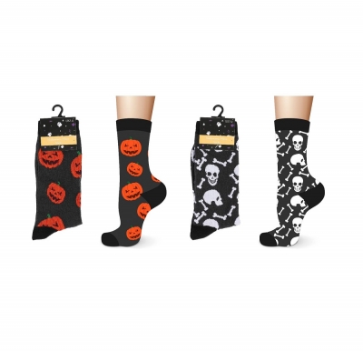 Mens Cotton Halloween Design Socks