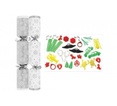 Christmas Crackers 10" x 50 Silver Snowflake ( 35p Each )