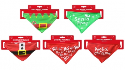 Christmas Pet Bandana ( Assorted Design )