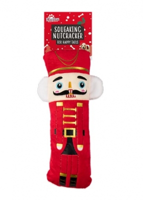 Christmas Small Squeaking Plush Nutcracker