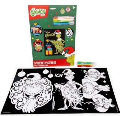 The Grinch Velvet Art Set