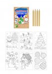 Christmas'Eco-Friendly' Mini Christmas Colouring Set (14cm)