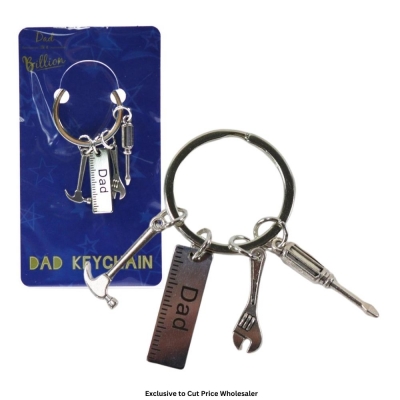 Dad In A Billion Dad Tool Keychain