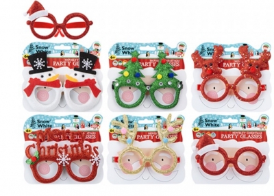 Novelty Christmas Party Glasses Assorted