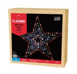 LED Pin Lights Star 77cm Multi