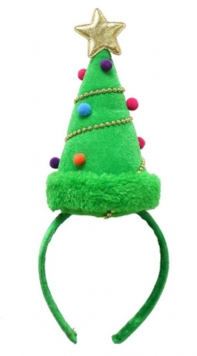 Christmas Tree Velvet Headband