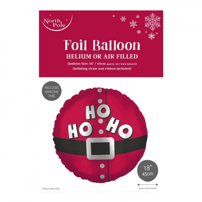 Christmas 18" Santa Hoho Foil Balloon