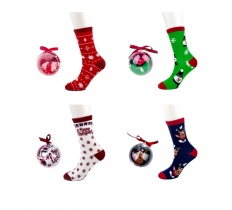 *** OFFER *** Ladies Christmas Socks In Bauble