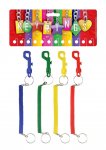 Bright Coloured Spiral Keyring X 12 ( 21P Each )