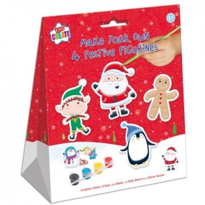 Christmas Activity Festive Figurines 4 Pack