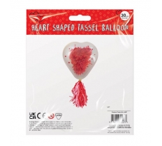 Heart-Shaped Tassel Balloon