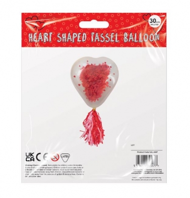 Heart-Shaped Tassel Balloon