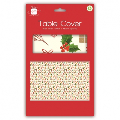 Christmas Party Traditional Table Cover 120 x 180cm