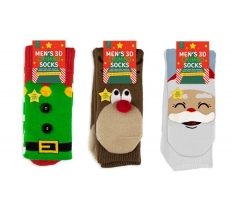 Festive 3D Character Men's Socks